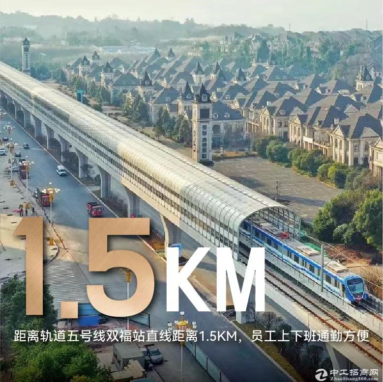 重庆科学城 标准厂房 空高8.1米 产权50年